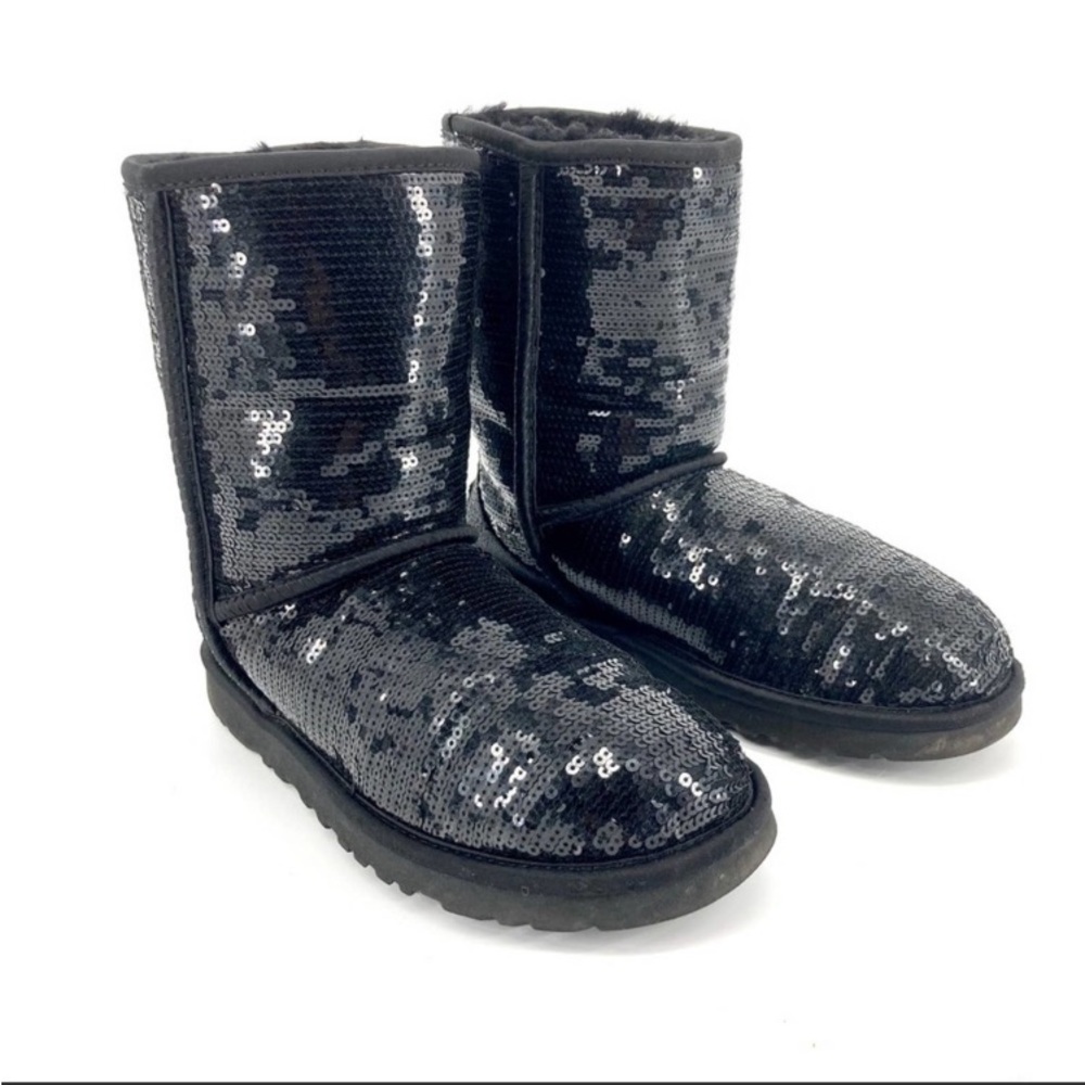 UGG Australia Flip Sequin Boots - Size 8
